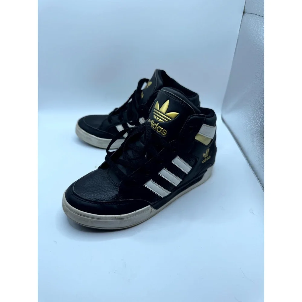 Adidas Originals Drop Step 360 C PS‎ FV5735 Kids 1.5 Sneaker Black Leather Shoes